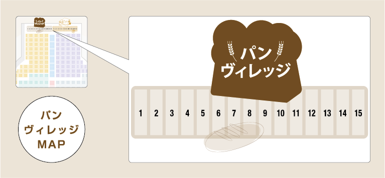 パンヴィレッジマップ（PDF版は下記よりダウンロードが可能です）